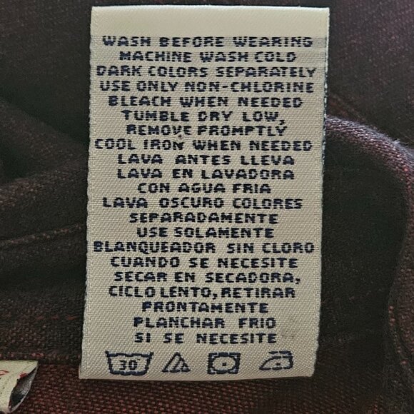 Faded Glory Dark Mauve Denim-like Dress - L - Picture 5 of 7